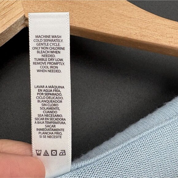 Flora Nikrooz Women's Lace Sleeve Lounge Sweater XL Light Blue Loungewear Sleep - Picture 6 of 8